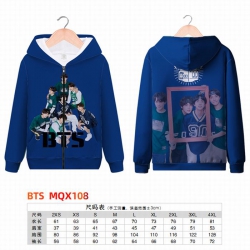 BTS Full color zipper hooded P...