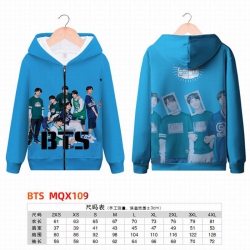 BTS Full color zipper hooded P...