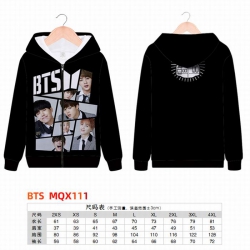 BTS Full color zipper hooded P...