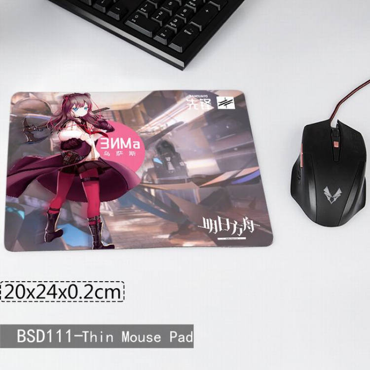 Cartoon anime Printing cloth mouse pad 20X24X0.2CM BSD111