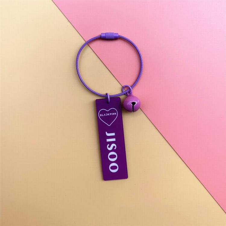 BLACKPINK Acrylic with bell Keychain pendant 2.5X6CM 9G price for 5 pcs