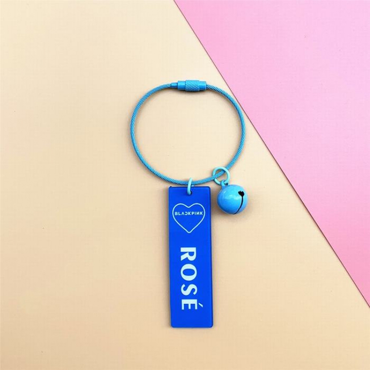 BLACKPINK Acrylic with bell Keychain pendant 2.5X6CM 9G price for 5 pcs