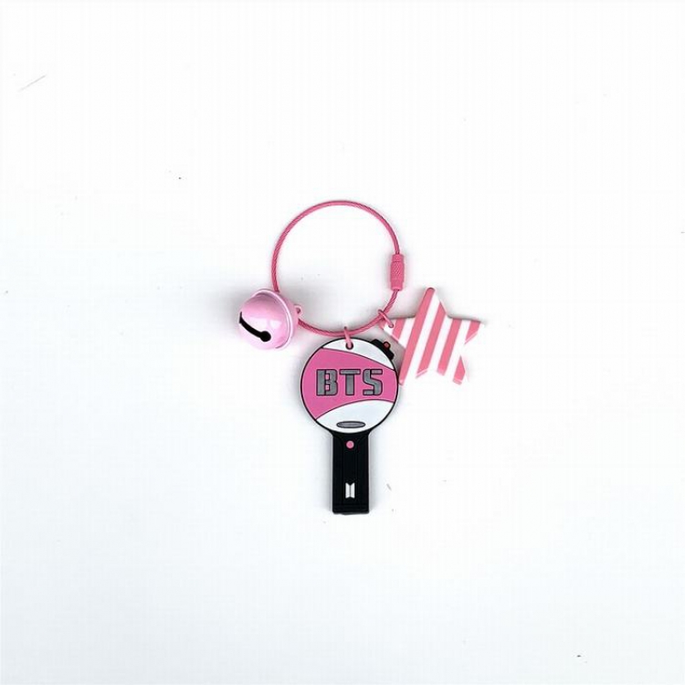 BTS Soft glue with bell Keychain pendant 6.5CM 13G price for 5 pcs