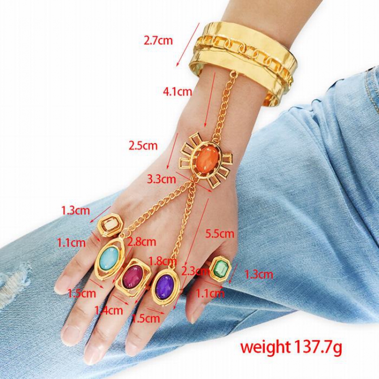 The Avengers Black Widow Bracelet ring Cosplay props jewelry price for 20 pcs