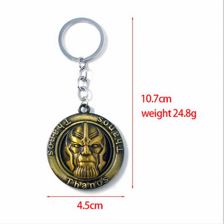 The avengers allianc Thanos Alloy Rotatable Keychain pendant price for 5 pcs