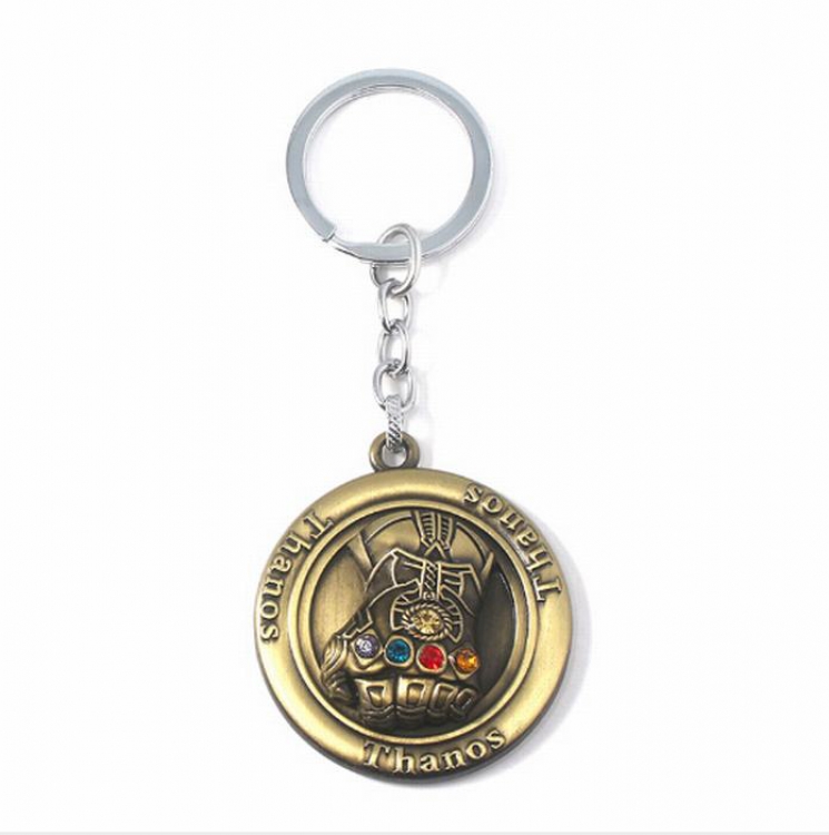 The avengers allianc Thanos Alloy Rotatable Keychain pendant price for 5 pcs