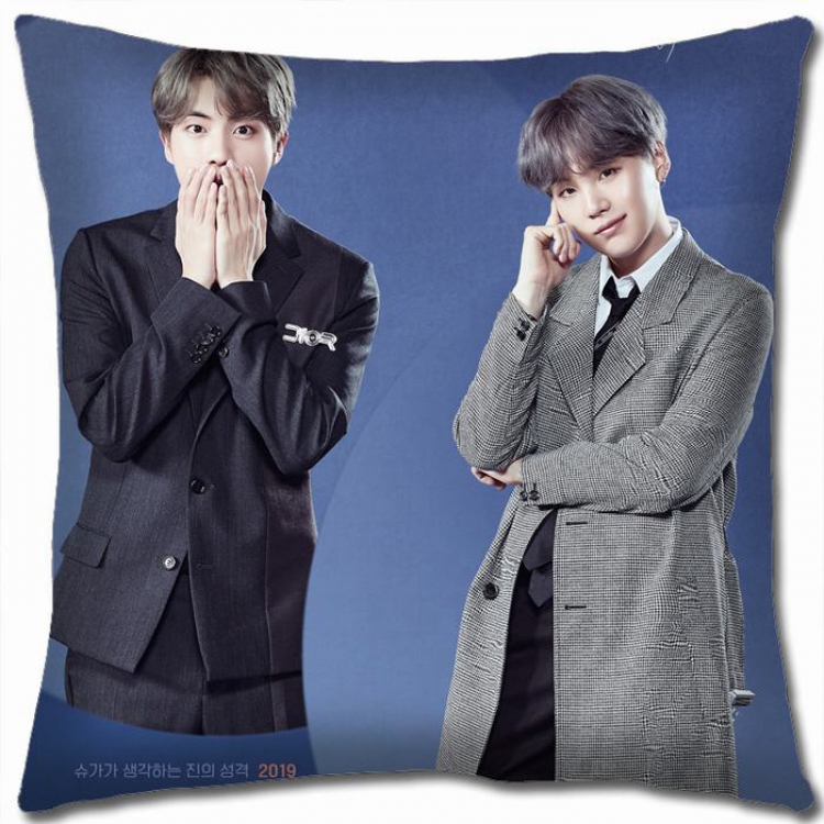 BTS Double-sided full color Pillow Cushion 45X45CM NO FILLING