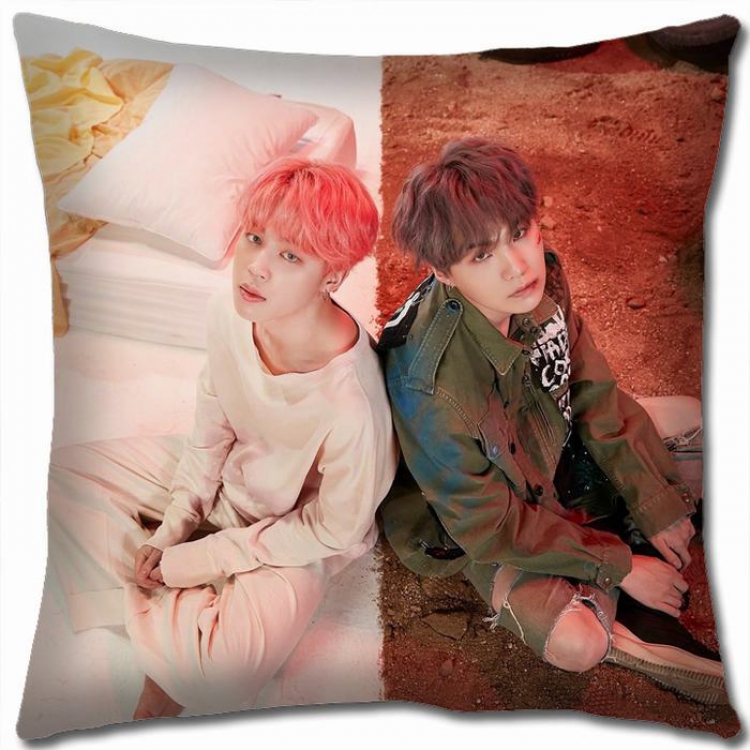 BTS Double-sided full color Pillow Cushion 45X45CM NO FILLING