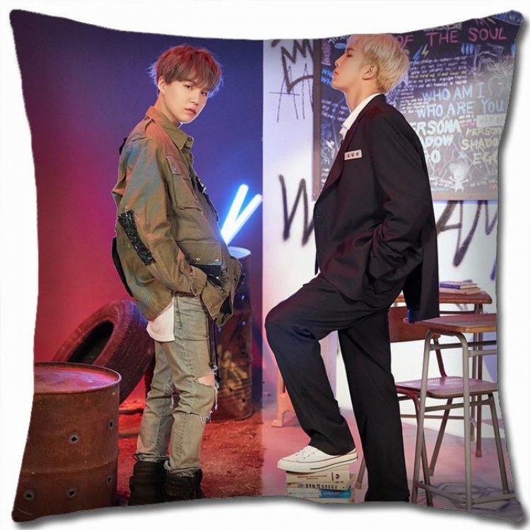 BTS Double-sided full color Pillow Cushion 45X45CM NO FILLING