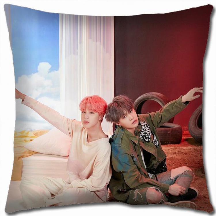 BTS Double-sided full color Pillow Cushion 45X45CM NO FILLING
