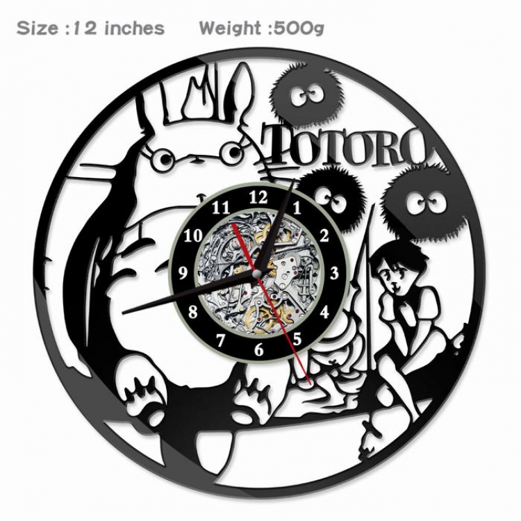TOTORO Creative painting wall clocks and clocks PVC material No battery