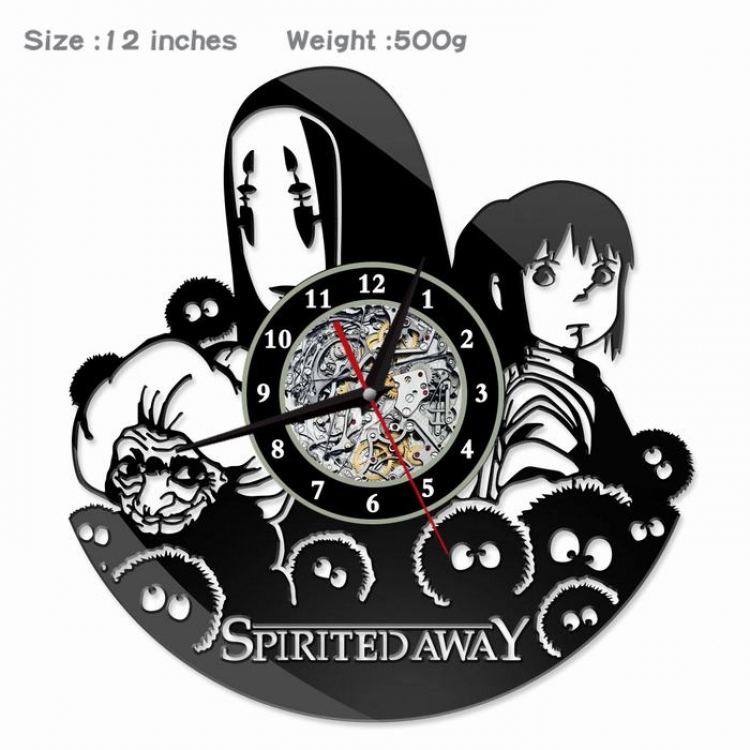 Spirited Away Creative painting wall clocks and clocks PVC material No battery