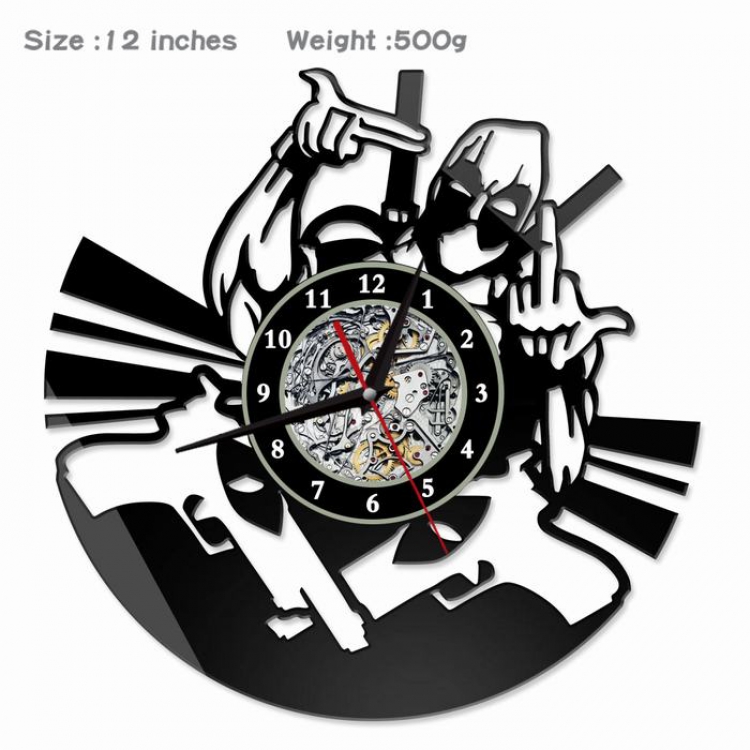 Deadpool Creative painting wall clocks and clocks PVC material No battery