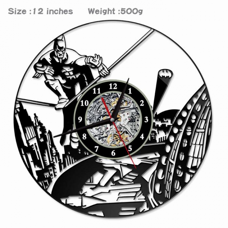 Batman Creative painting wall clocks and clocks PVC material No battery