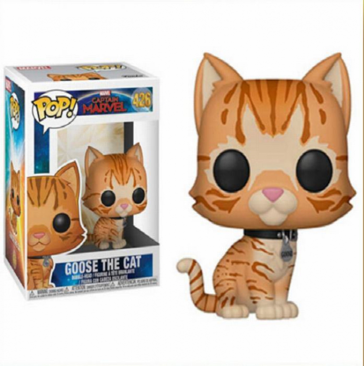 The Avengers Funko POP 426 Captain Marvel Boxed Figure Decoration 10CM