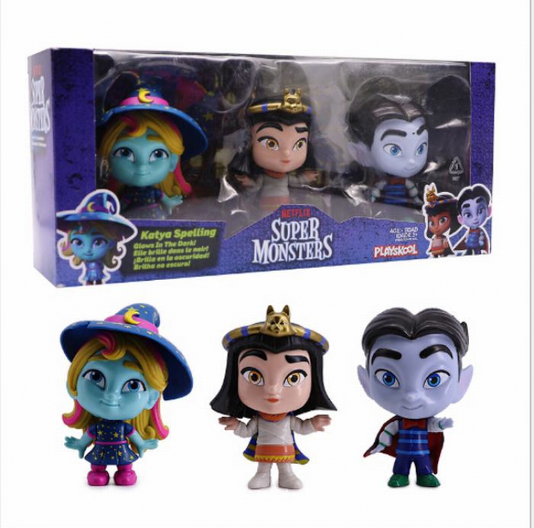 Super monster vampire a set of 3 Boxed Figure Decoration 15CM