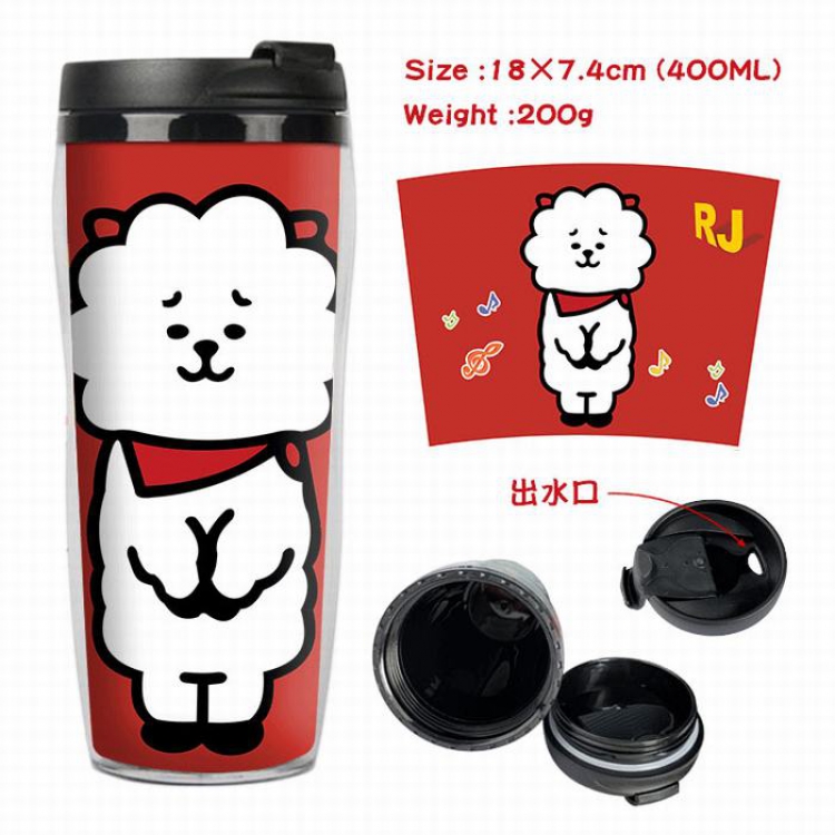 BTS BT21 Starbucks Leakproof Insulation cup Kettle 7.4X18CM 400ML