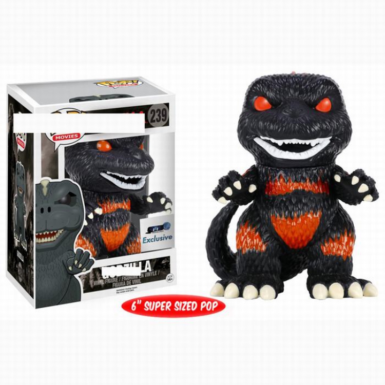 FUNKO POP 239 Godzilla Dinosaur Monster Red Boxed Figure Decoration Model