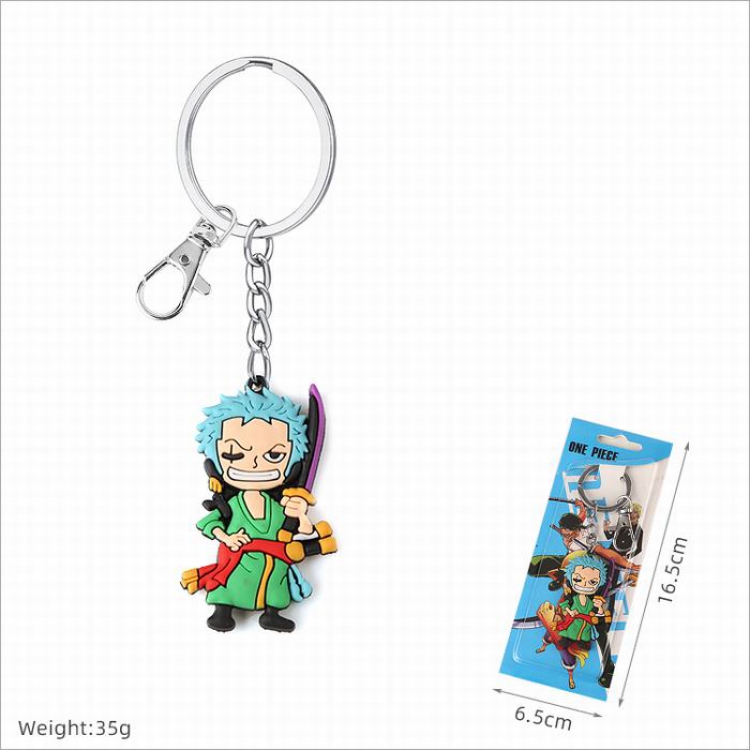 One Piece Double-sided soft rubber Keychain pendant price for 5 pcs