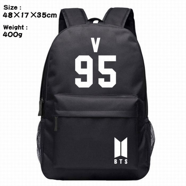 BTS-11 Silk screen polyester canvas backpack bag