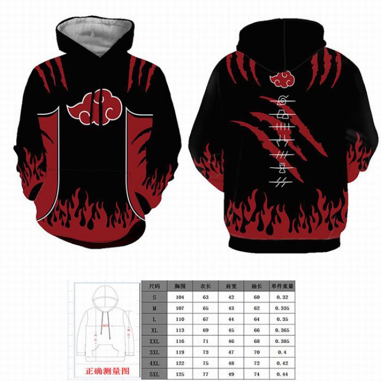 Naruto Round neck pullover with hat without zipper sweater coat S M L XL XXL 3XL 4XL 5XL price for 2 pcs preorder 3 days