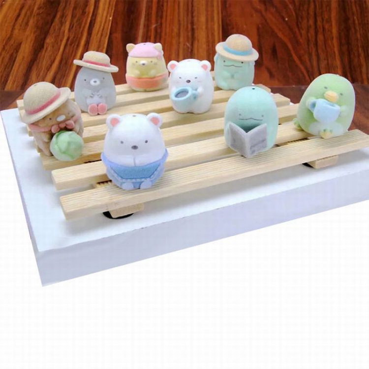 Scene corner creature  a set of eight  Bagged Figure Decoration Model