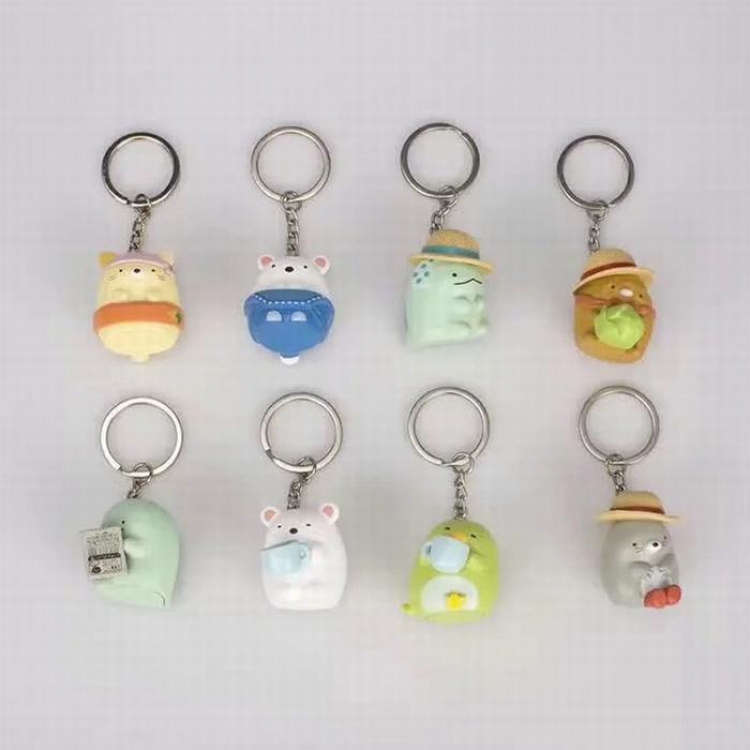 Scene corner creature  a set of eight  Bagged Figure Keychain pendant
