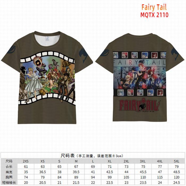 Fairy tail Full color short sleeve t-shirt 10 sizes from 2XS to 5XL MQTX-2110