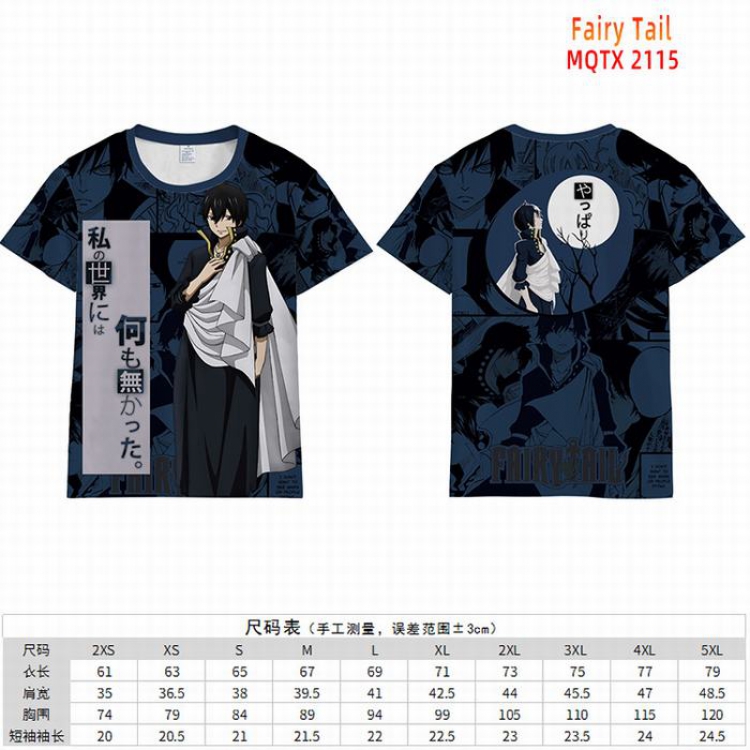 Fairy tail Full color short sleeve t-shirt 10 sizes from 2XS to 5XL MQTX-2115