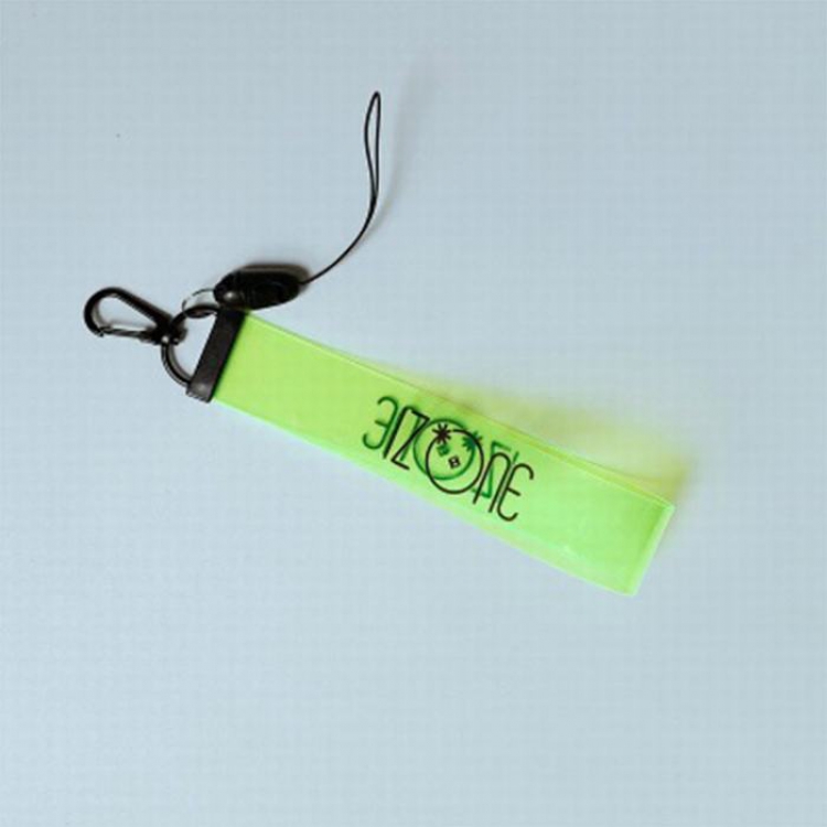 IZONE Fluorescent green Mobile phone rope lanyard around the same paragraph 18CM 10G  price for 5 pcs