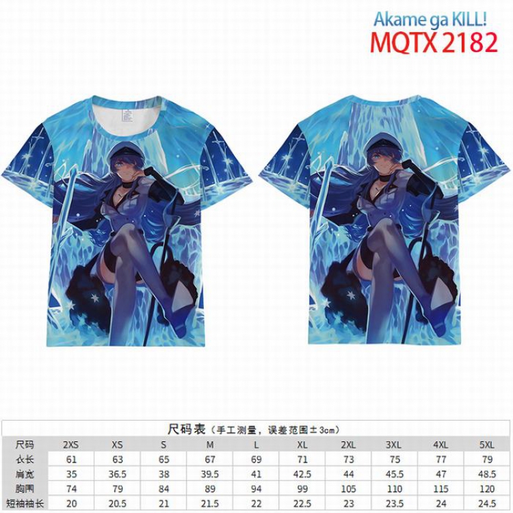 Akame ga KILL  Full color short sleeve t-shirt 10 sizes from 2XS to 5XL MQTX-2182