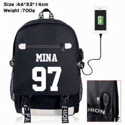 TWICE Canvas Data line Backpac...