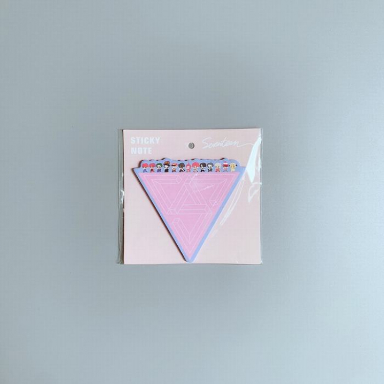 SEVENTEEN The same paragraph around the star Post-it notes 11X11CM 15G Transparent OPP bag price for 5 pcs