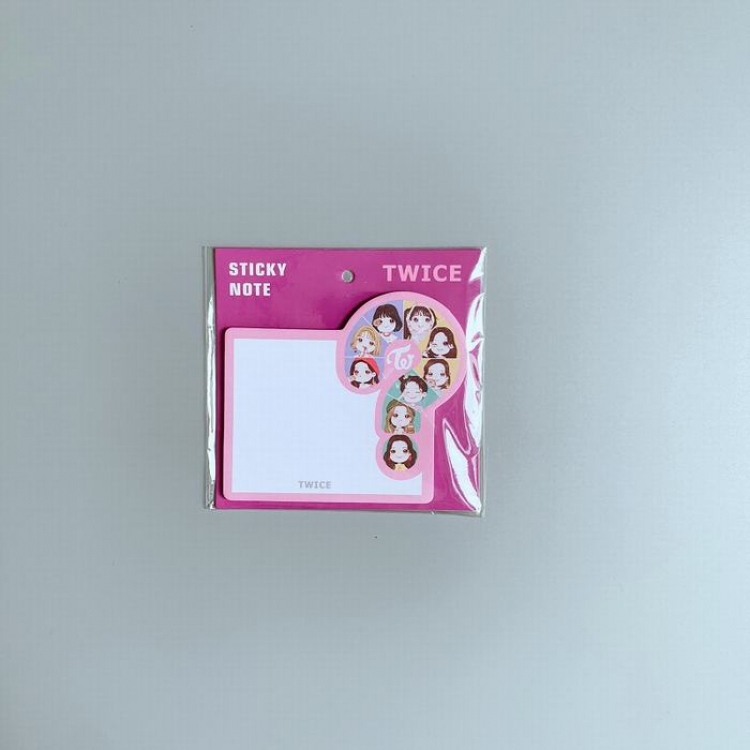 TWICE The same paragraph around the star Post-it notes 11X11CM 15G Transparent OPP bag price for 5 pcs