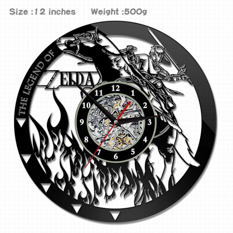 The Legend of Zelda-11  Creative painting wall clocks and clocks PVC material No battery