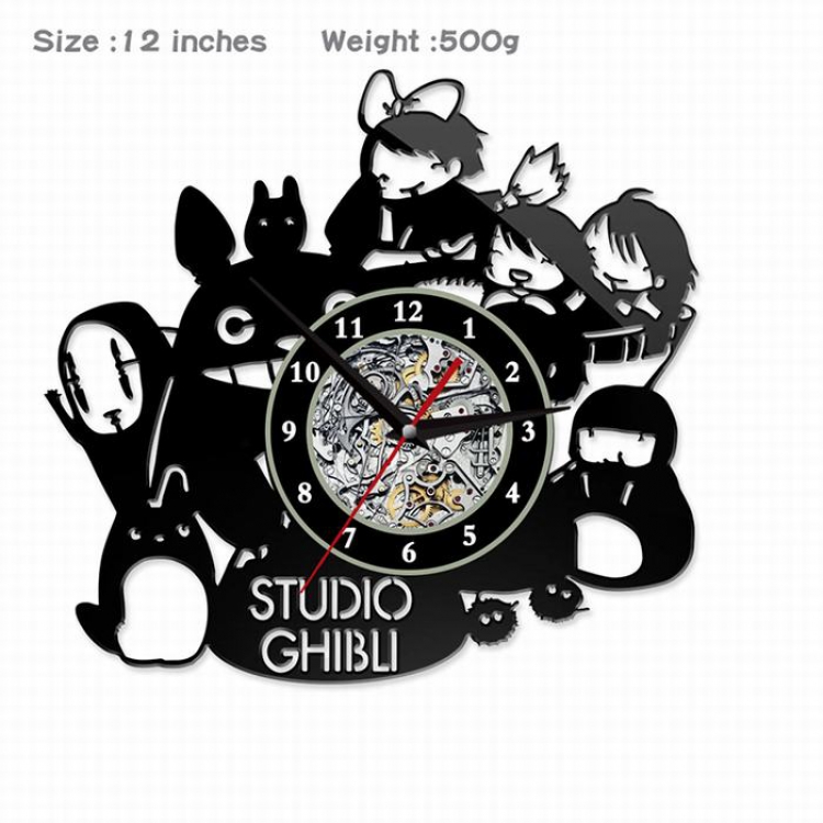 TOTORO -1  Creative painting wall clocks and clocks PVC material No battery