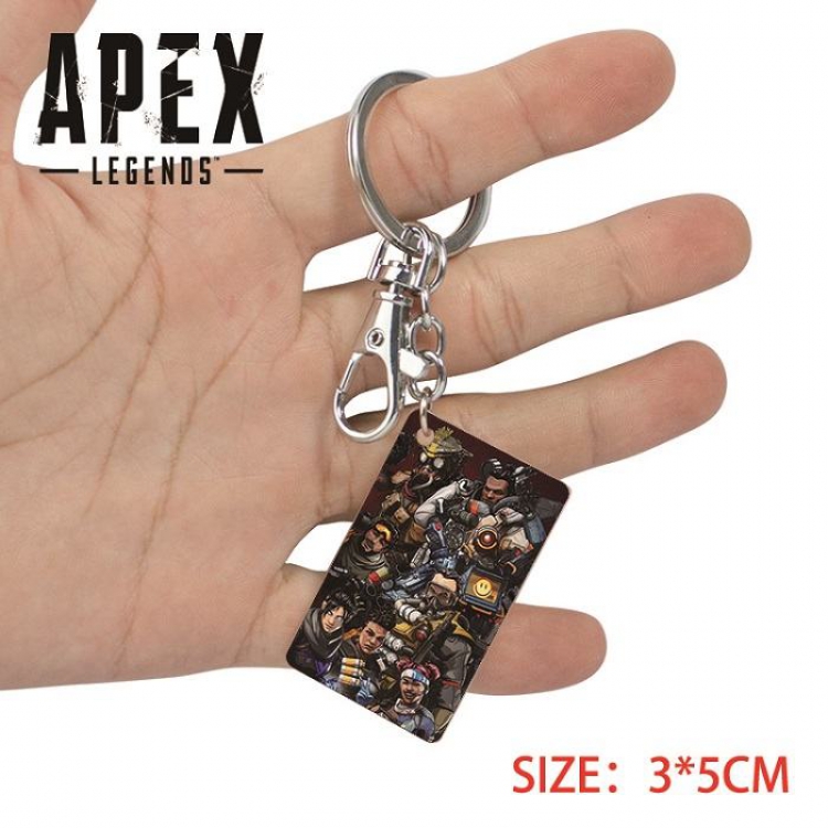 Apex Legends-17  Anime Acrylic Color Map Keychain Pendant