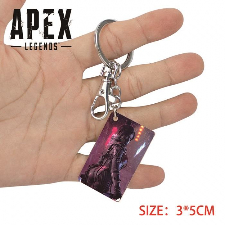 Apex Legends-22  Anime Acrylic Color Map Keychain Pendant
