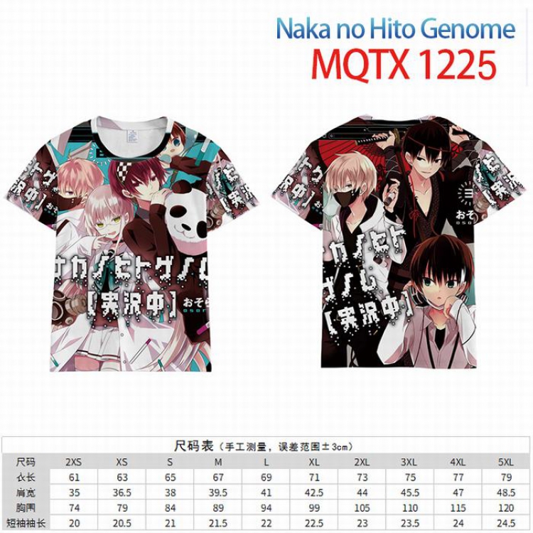 Naka no Hito Genome Full color short sleeve t-shirt 10 sizes from 2XS to 5XL MQTX-1225