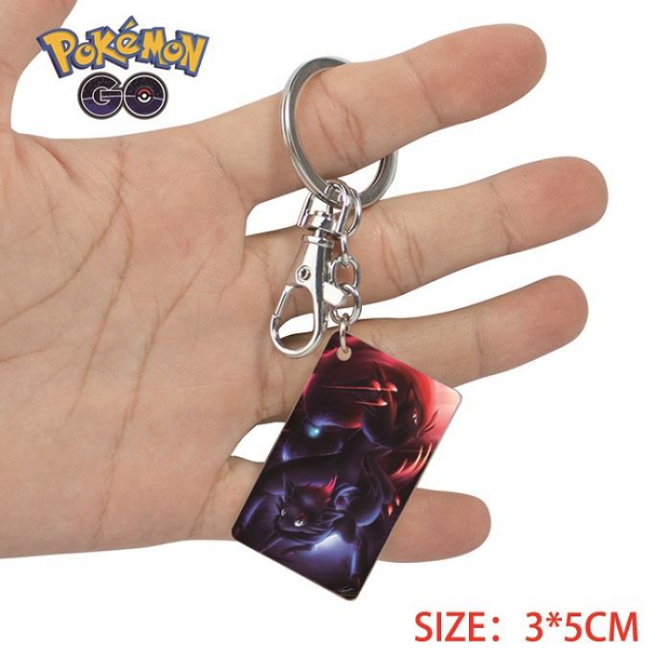 Pokemon-28 Anime Acrylic Color Map Keychain Pendant
