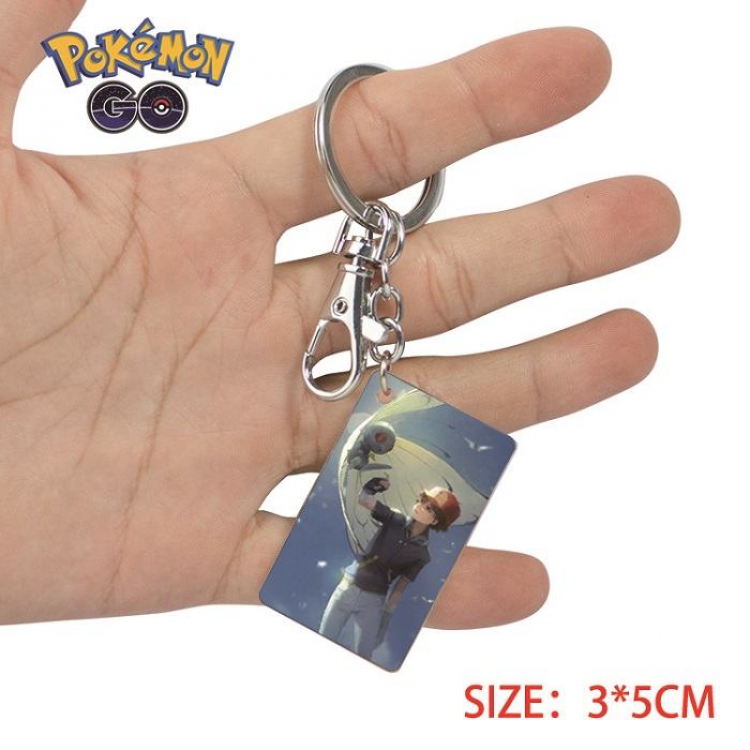 Pokemon-31 Anime Acrylic Color Map Keychain Pendant