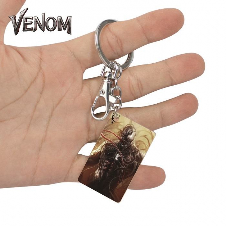 Venom-38 Anime Acrylic Color Map Keychain Pendant