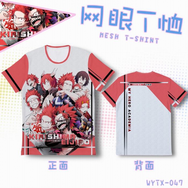 My Hero Academia Full color mesh T-shirt short sleeve 9 sizes from XS to 5XL WYTX047