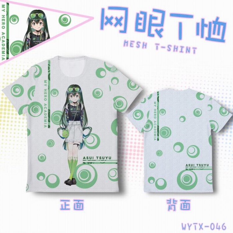 My Hero Academia Full color mesh T-shirt short sleeve 9 sizes from XS to 5XL WYTX046