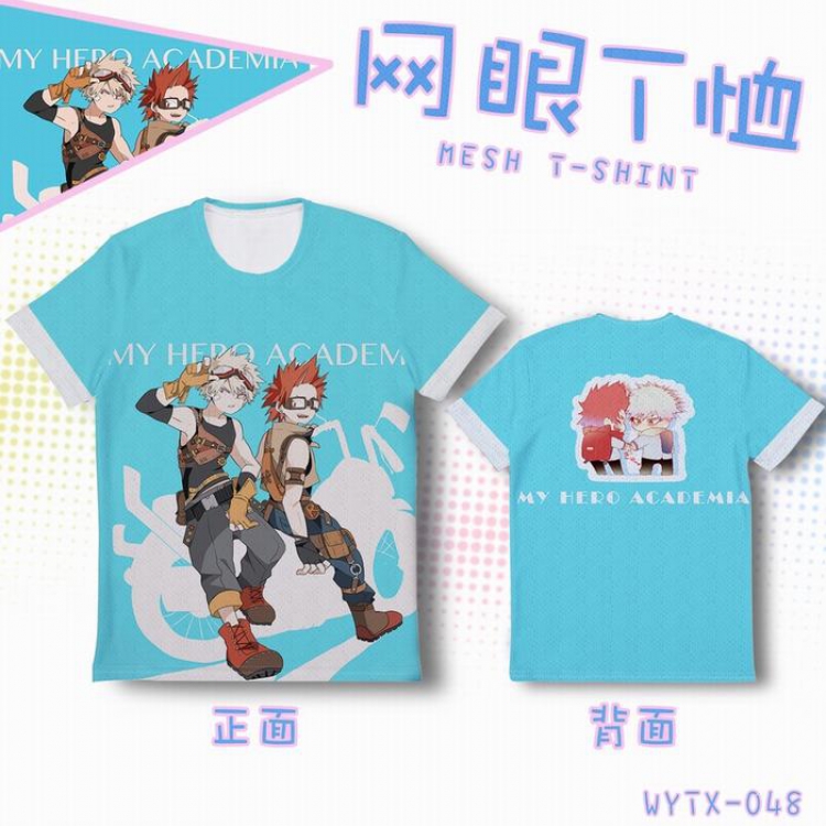 My Hero Academia Full color mesh T-shirt short sleeve 9 sizes from XS to 5XL WYTX048