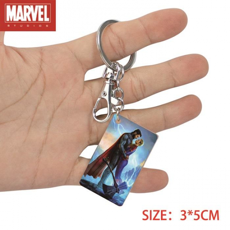 The avengers allianc-17 Anime Acrylic Color Map Keychain Pendant