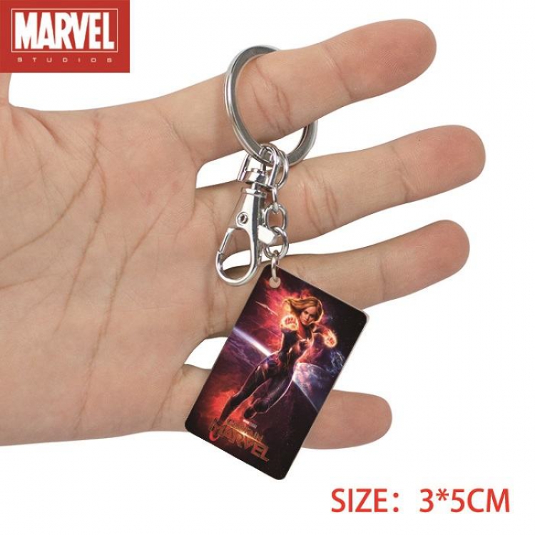The avengers allianc-7 Anime Acrylic Color Map Keychain Pendant