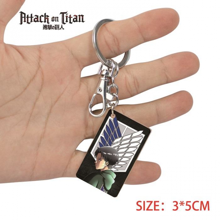 Shingeki no Kyojin-12 Anime Acrylic Color Map Keychain Pendant