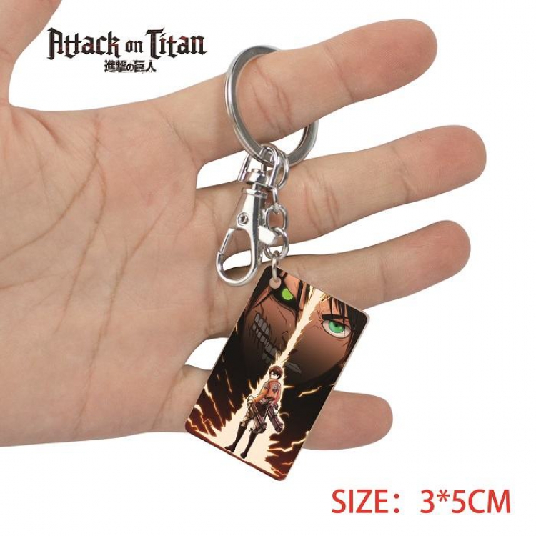 Shingeki no Kyojin-16 Anime Acrylic Color Map Keychain Pendant