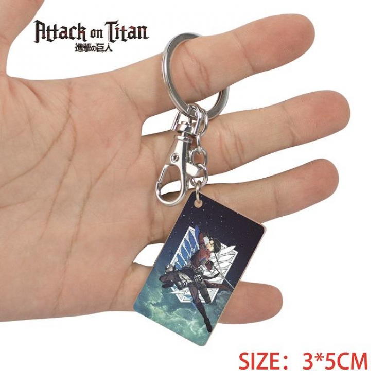 Shingeki no Kyojin-21 Anime Acrylic Color Map Keychain Pendant